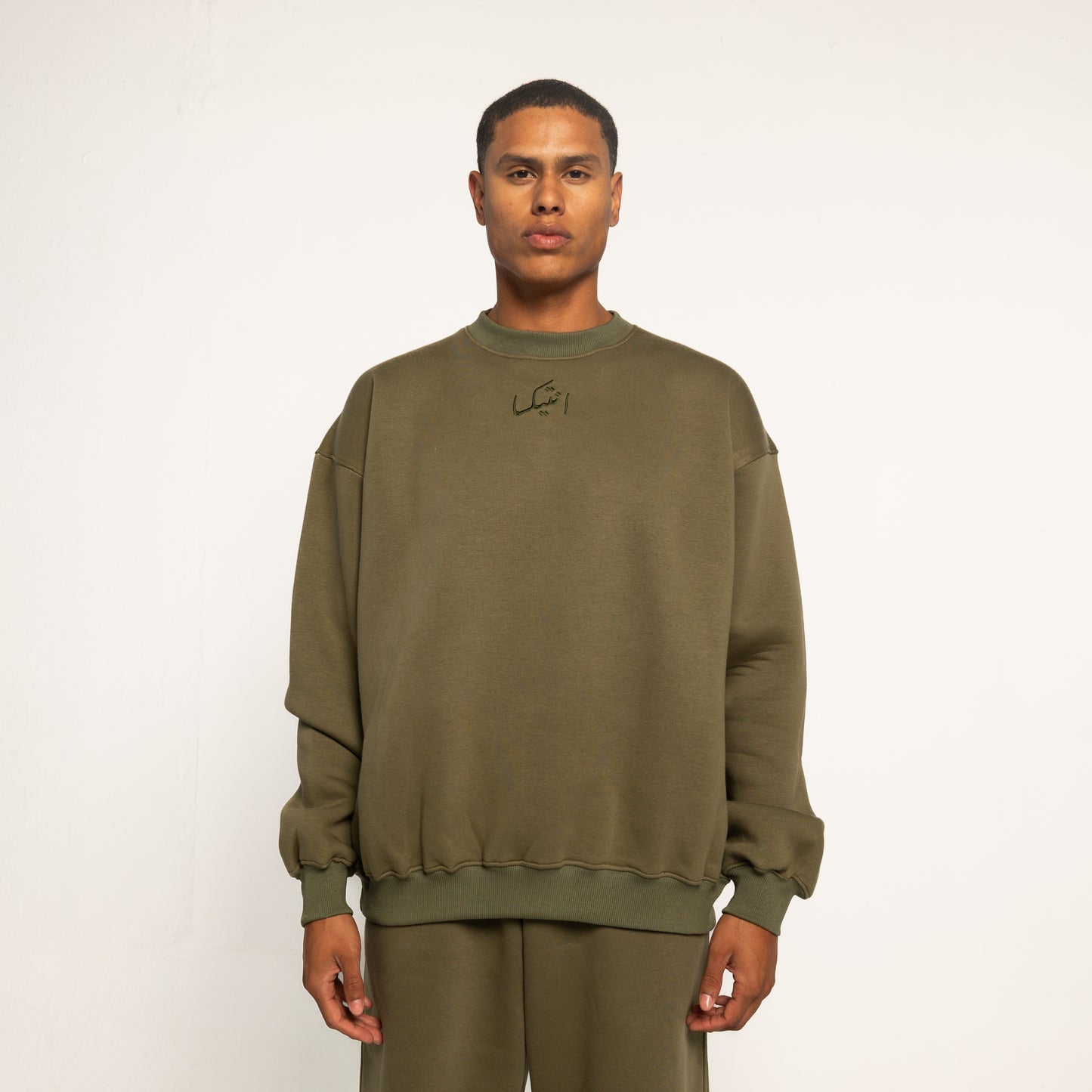 Olive "David`' Crew Neck