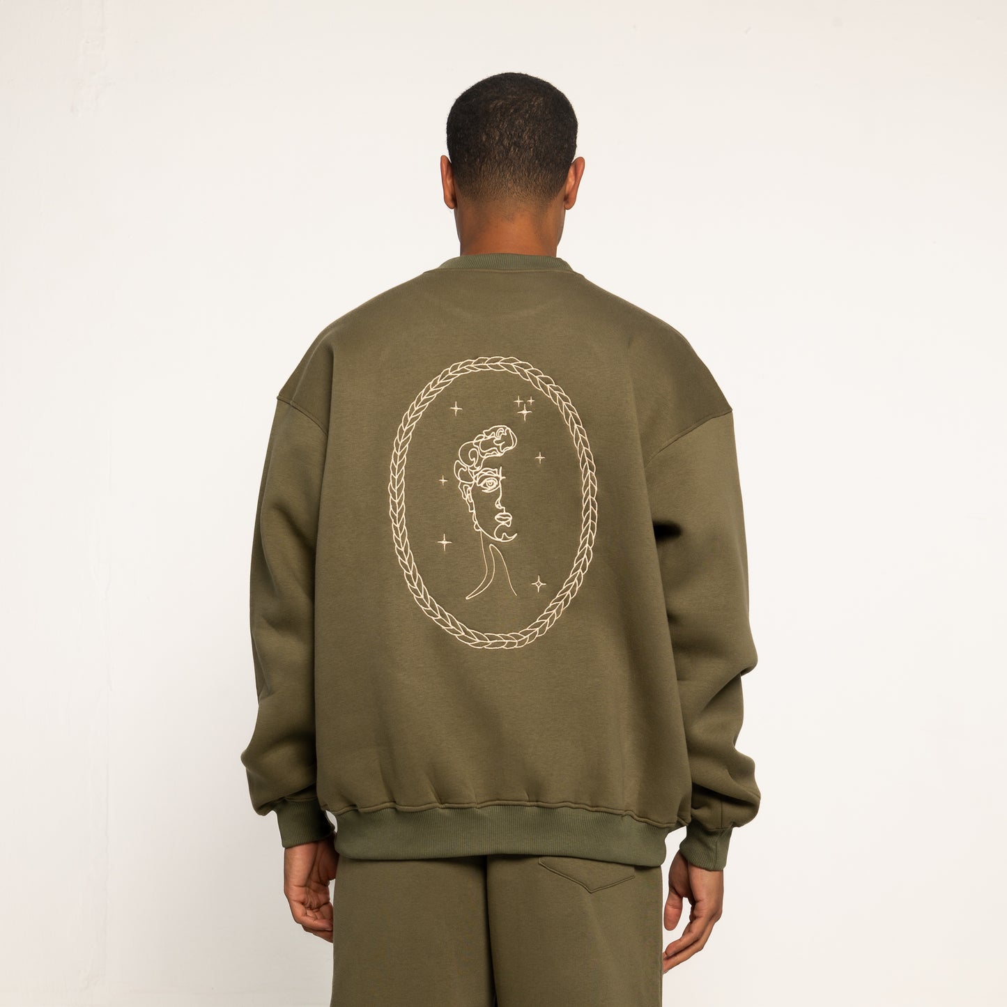 Olive "David`' Crew Neck