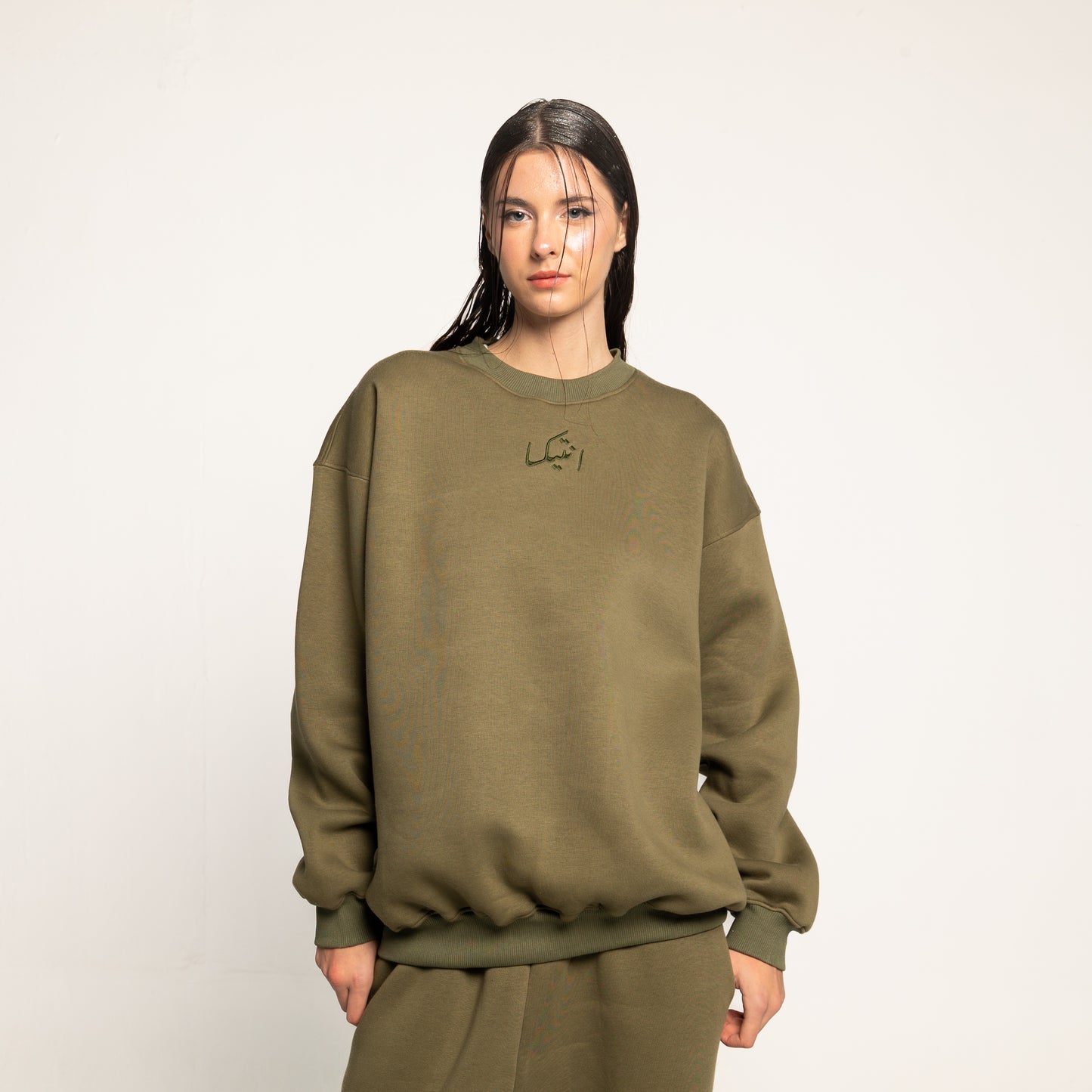 Olive "David`' Crew Neck