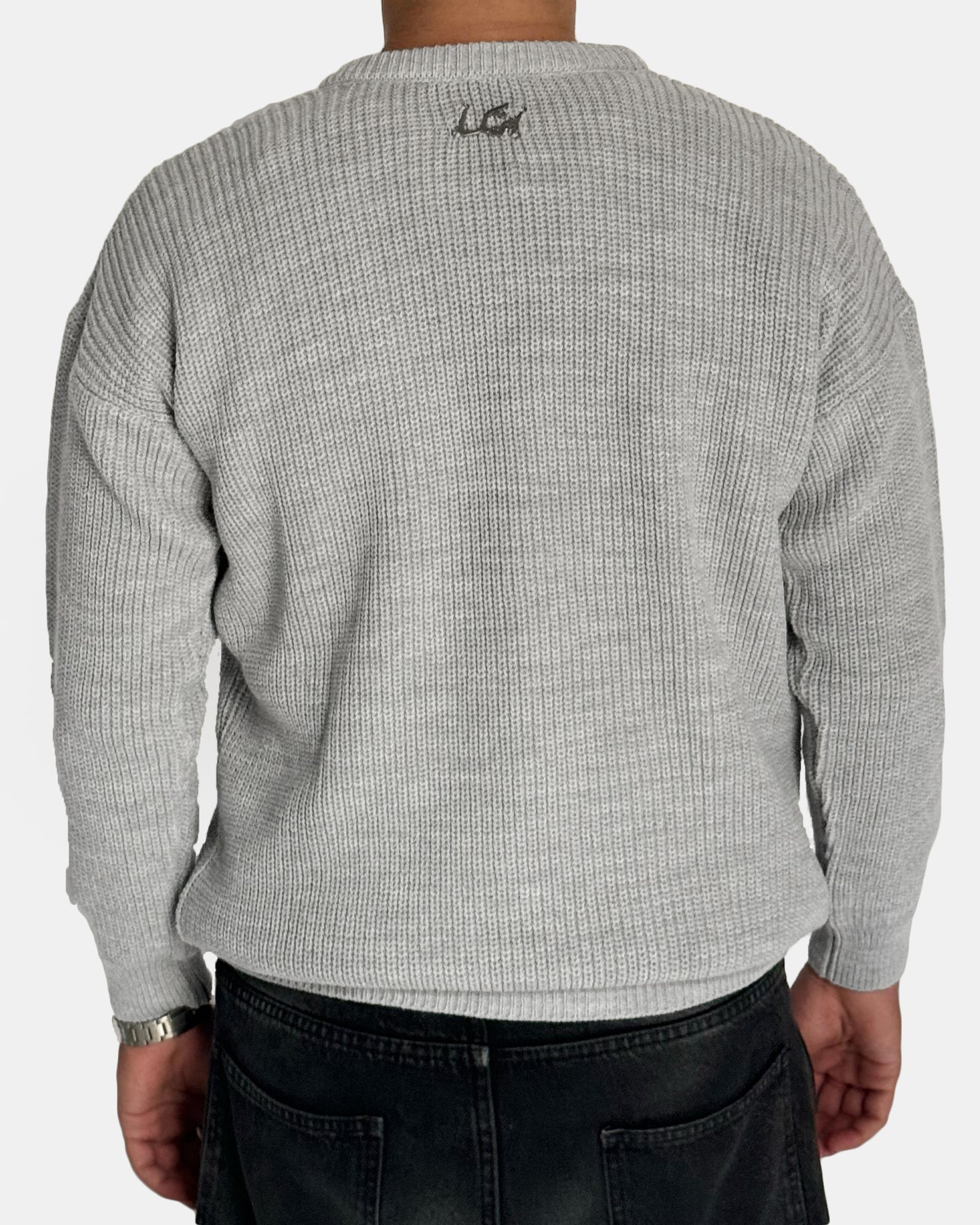 Grey Knitted Sweater