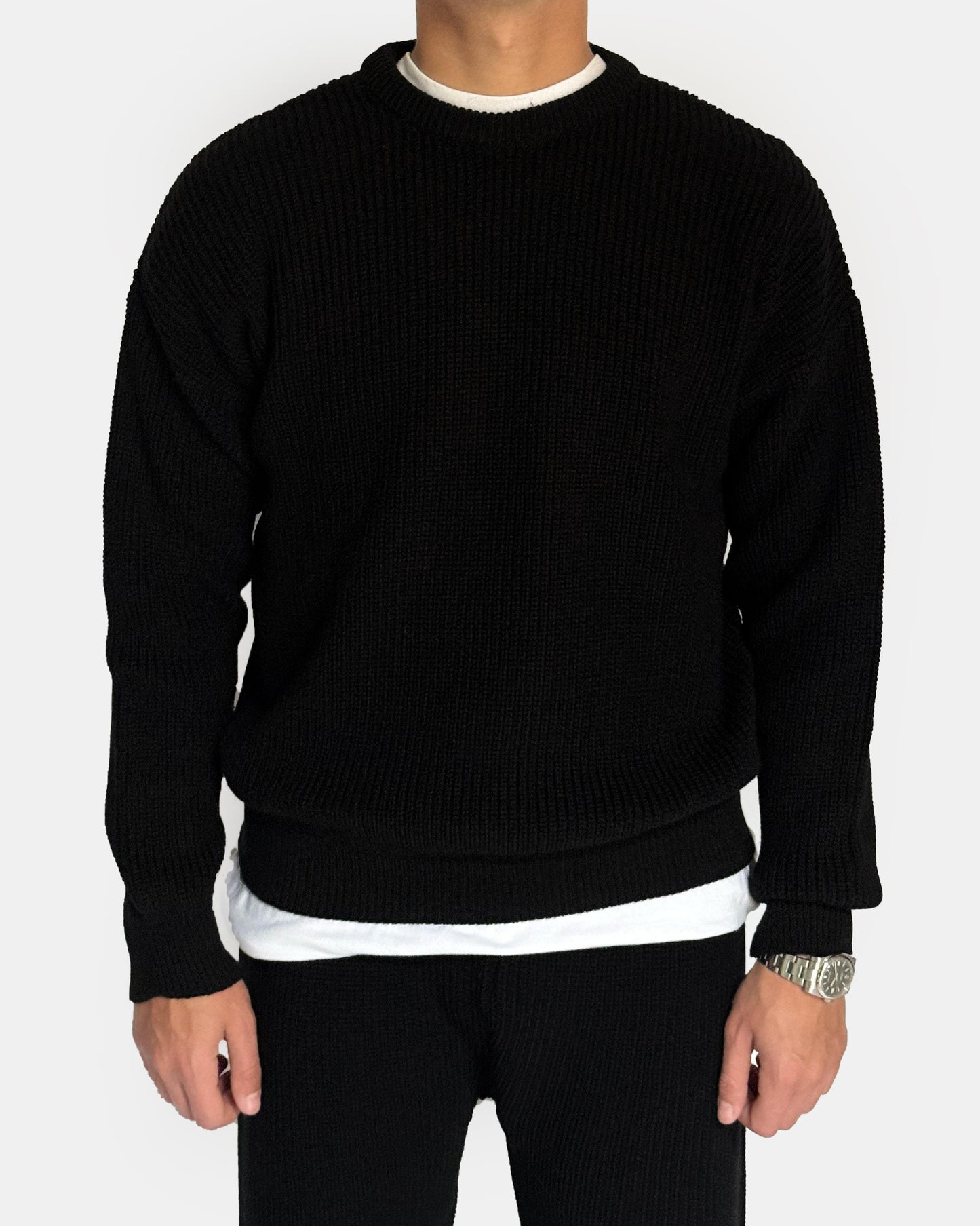 Black Knitted Sweater