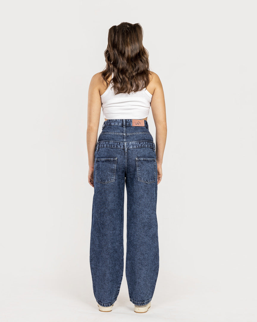 Double Waisted Denim Jeans