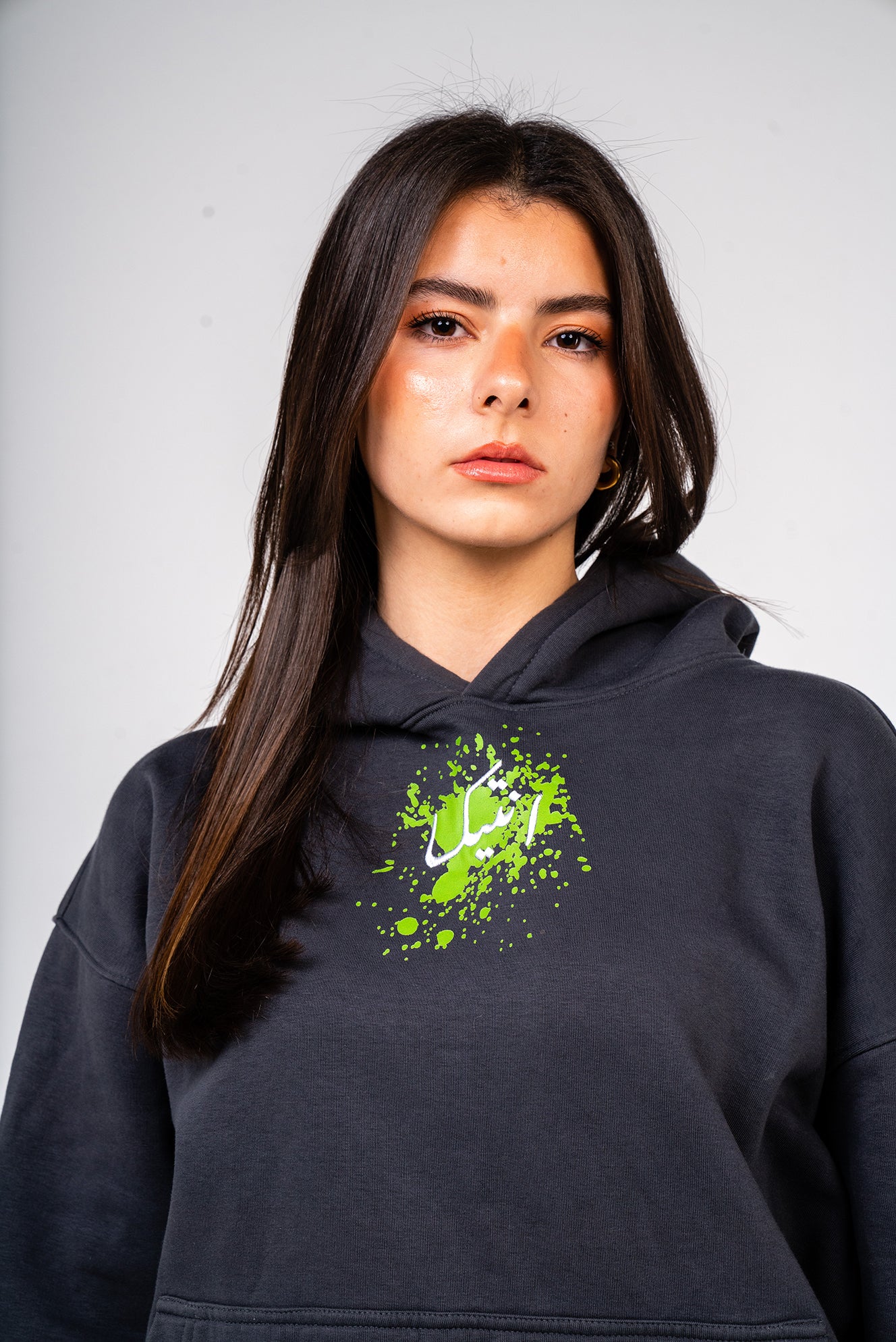 The Charcoal Nefertiti Hoodie