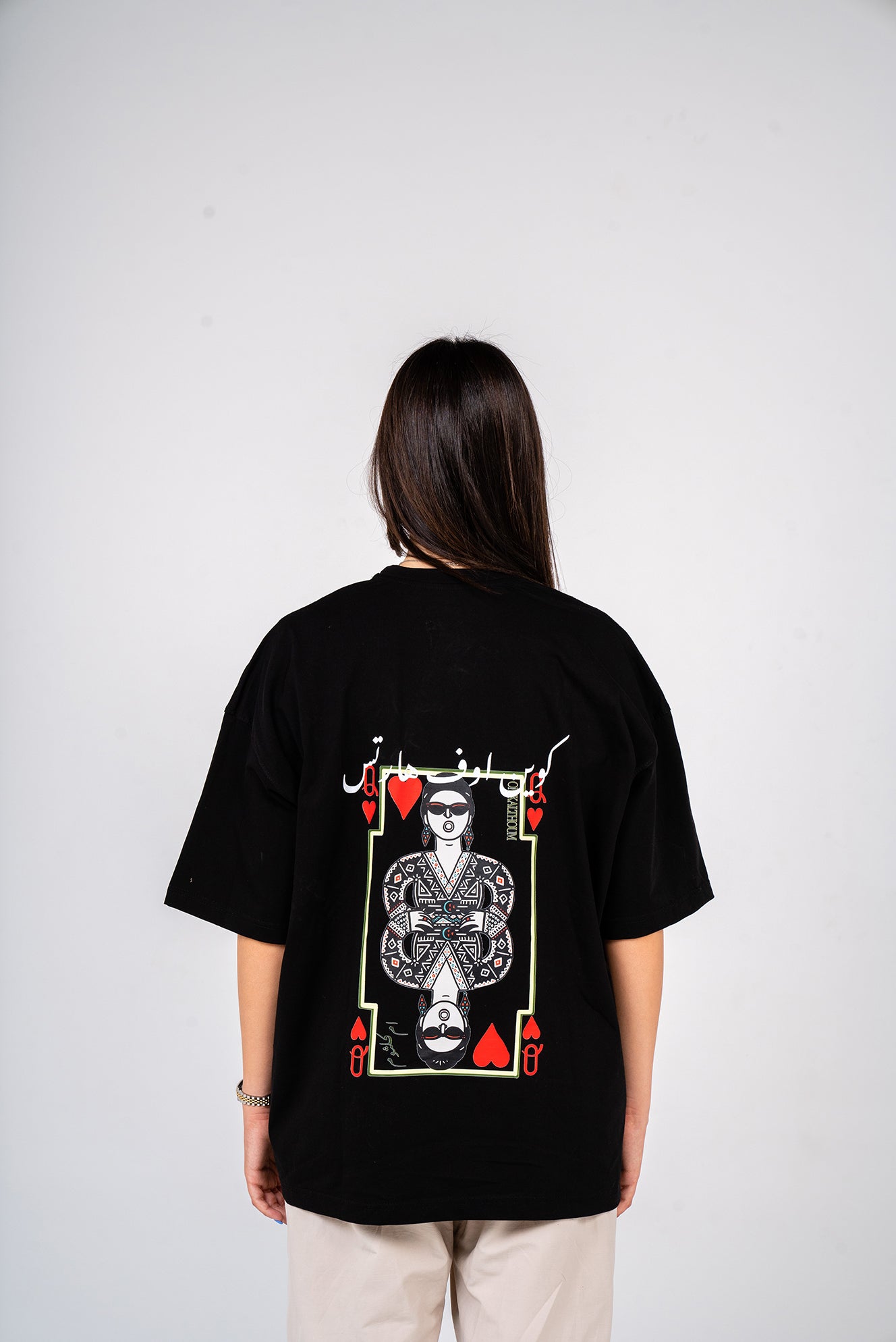 Black Queen of Hearts Tee