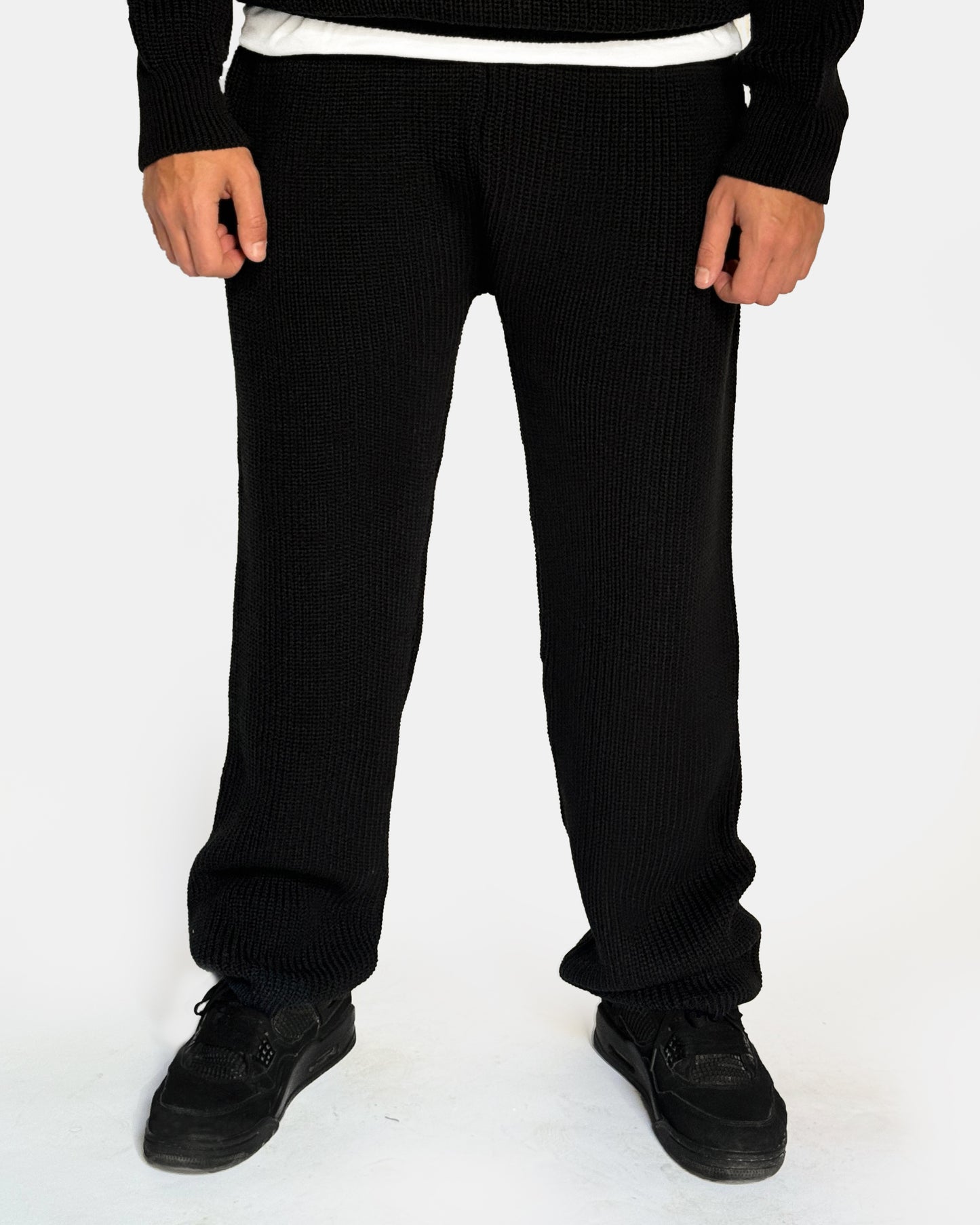 Black Knitted Pants